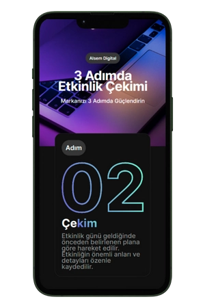 üç adımda etkinlik çekimi 2